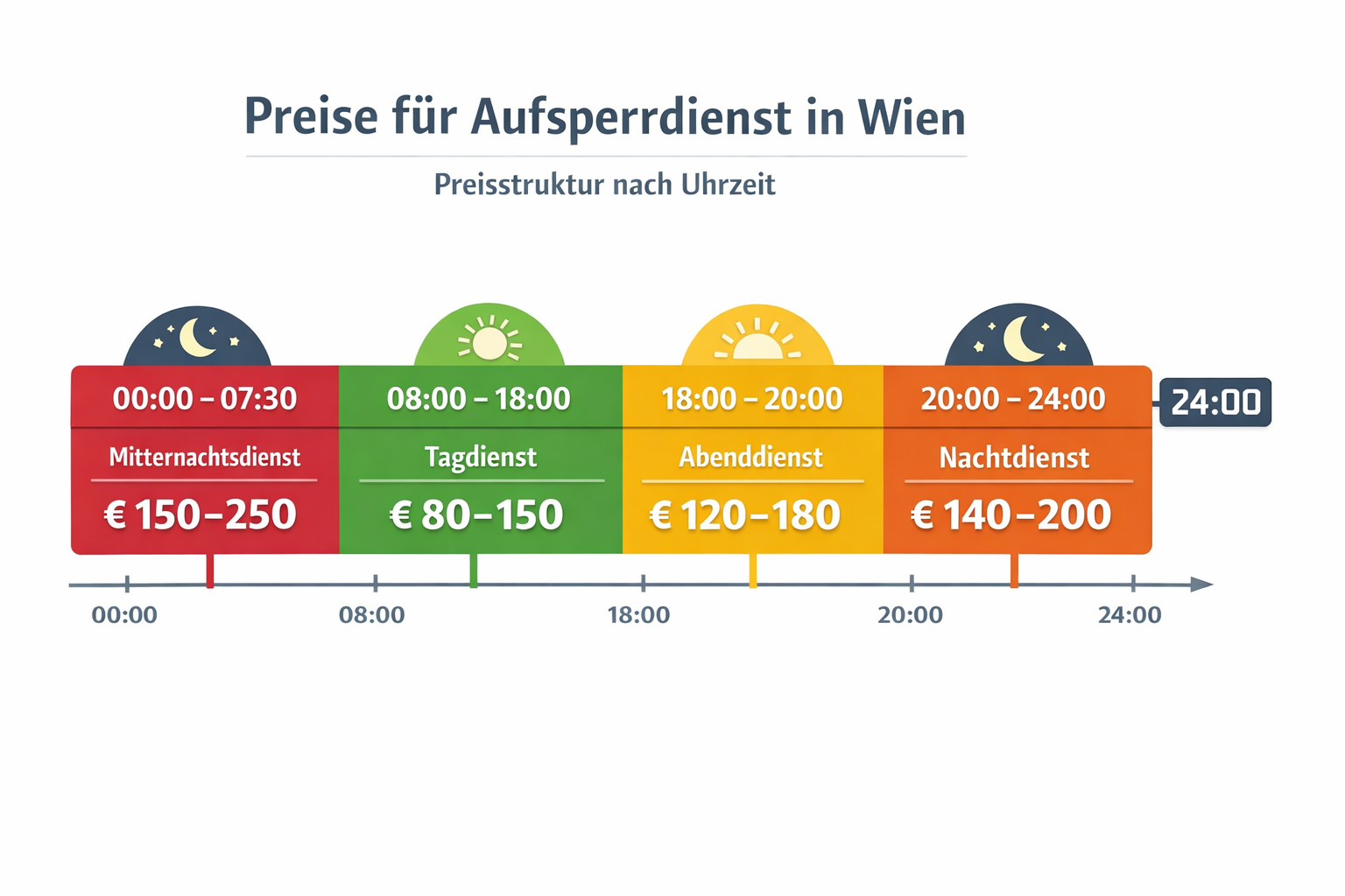 Preise für Aufsperrdienst in Wien